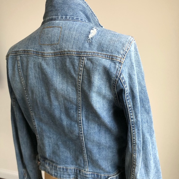 H&M Distressed Denim Jacket - Picture 6 of 8